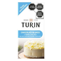 Turin Tablilla Chocolate blanco para repostería 150g image