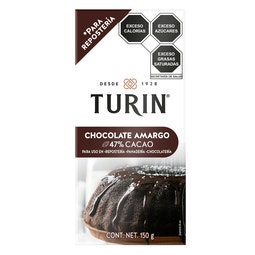 Turin Tablilla Chocolate amargo para Repostería 150g image