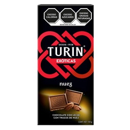 Turin Exóticas Nuez Chocolate con Leche. Tablilla 100g image