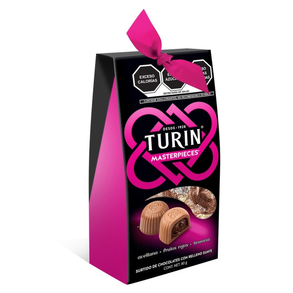 Turin Masterpieces Chocolates Rellenos. Caja 80g
