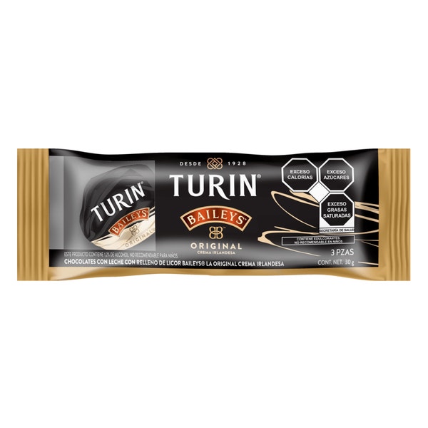 Turin Baileys Chocolate con Leche. Bolsa 30g