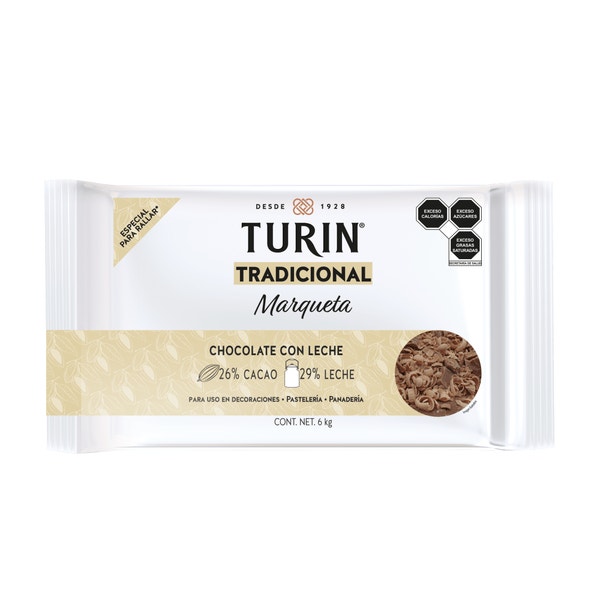Turin Marqueta de Chocolate con Leche 6kg