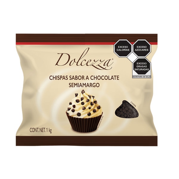 Dolcezza Chispas Chocoalte semiamargo. Bolsa 1kg