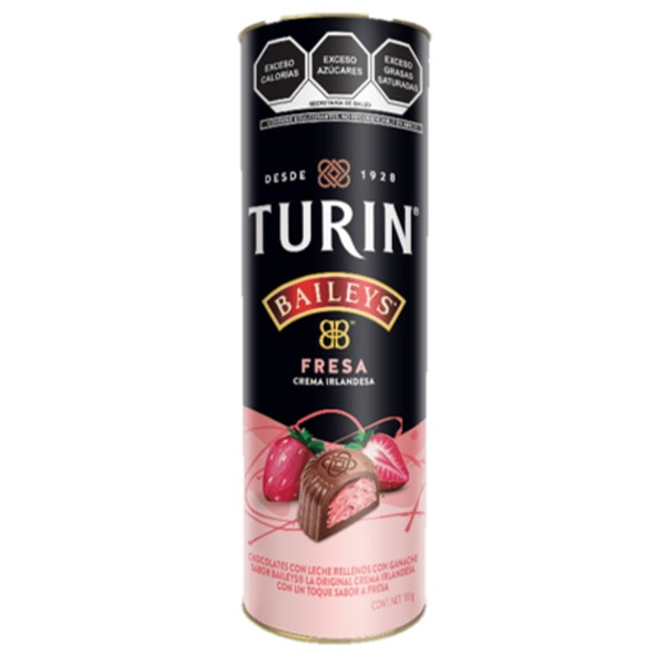 Turin Baileys Fresa Chocolate con Leche. Tubo 180g