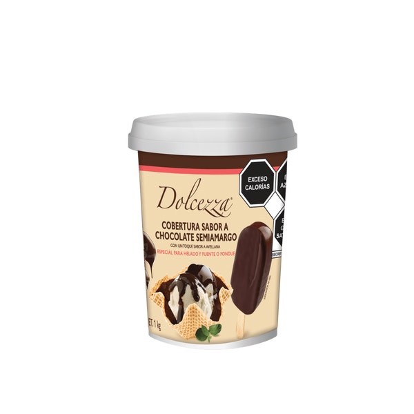 Dolcezza Cobertura para helado. Cubeta 1kg