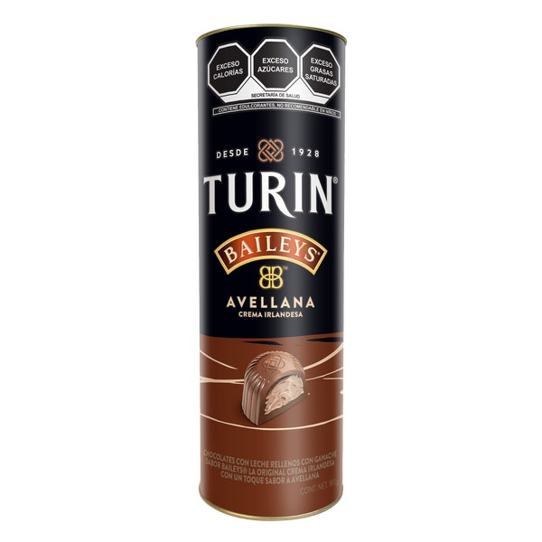 Turin Baileys Avellana Chocolates con leche y licor Tubo 180 g