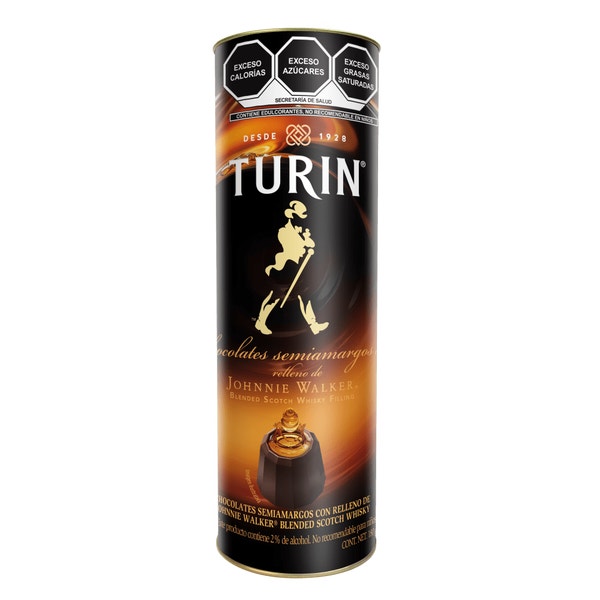 Turin Johnnie Walker Chocolates. Tubo 180g